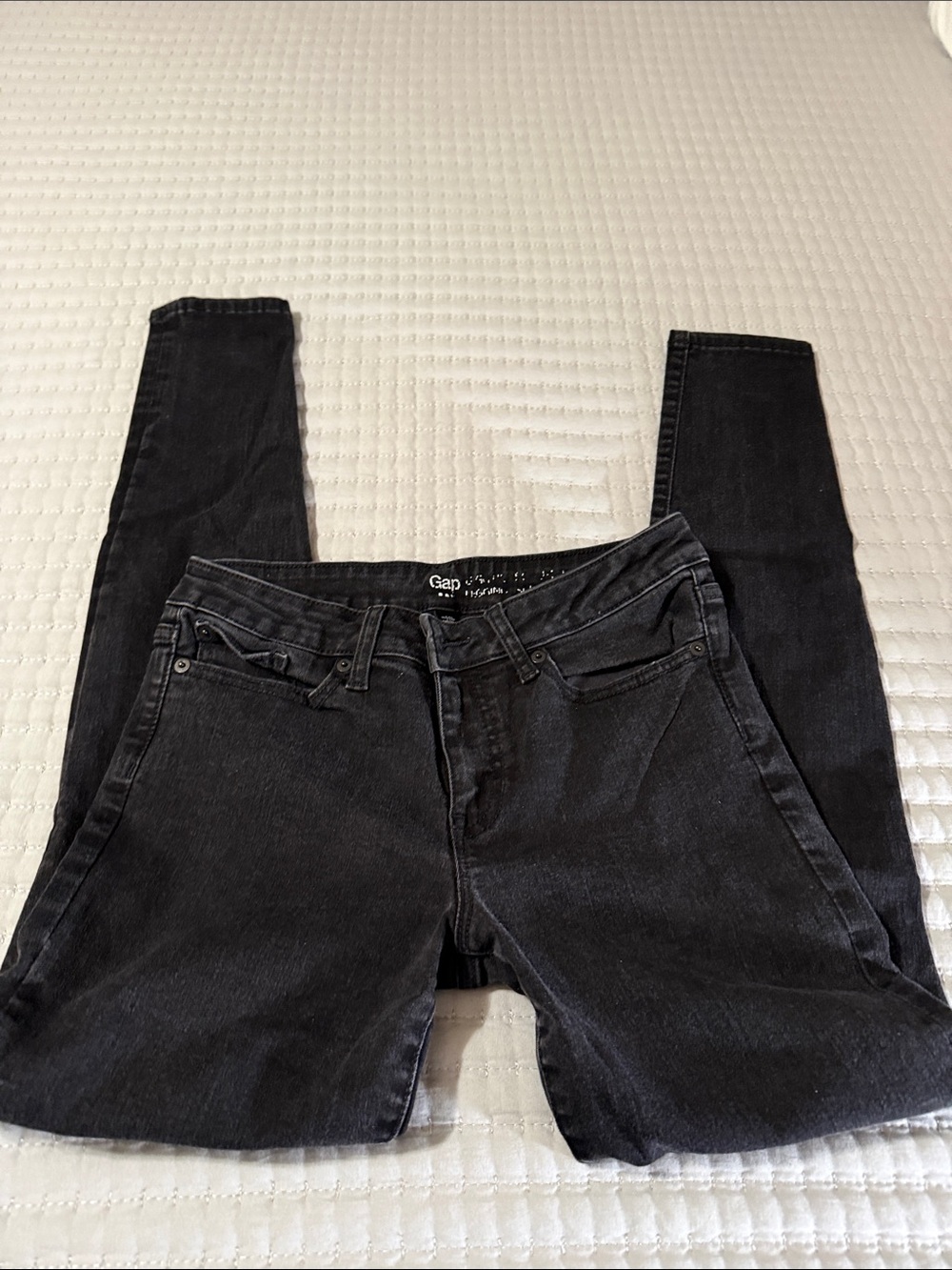 GAP Women's Washed Black Skinny Jeans size6